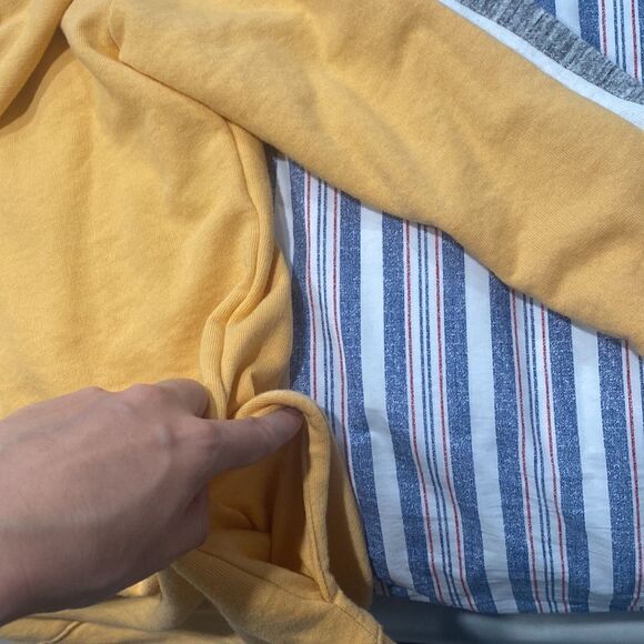 Light Yellow Victoria’s Secret Pink Pullover with Embroidered Flower Hood - Picture 5 of 5